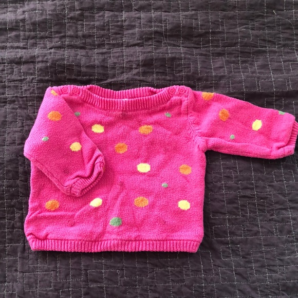 Baby Gap Pink Dot Sweater - Picture 1 of 5